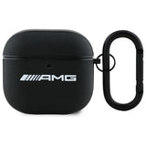 Mercedes Benz AirPods 4 Cover Ægte Læder AMG Sort