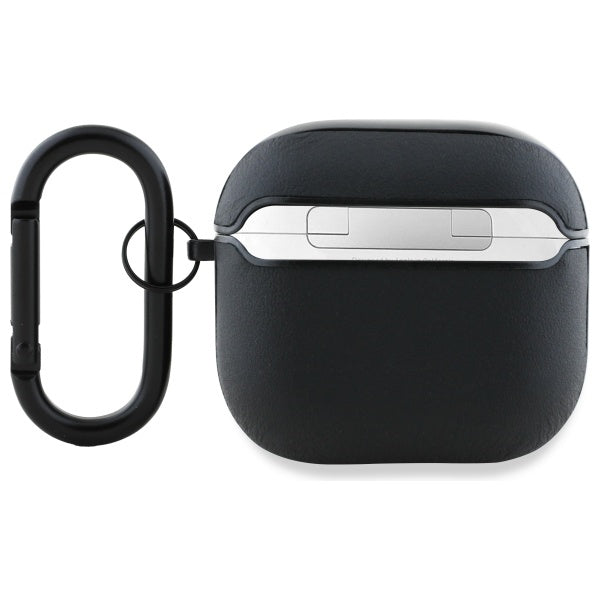 Mercedes Benz AirPods 4 Cover Ægte Læder AMG Sort