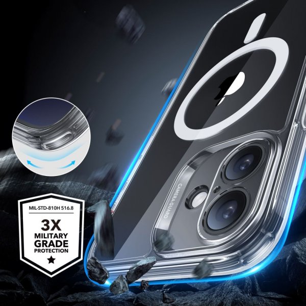 ESR iPhone 16 Cover og Skærmbeskytter Classic Pro MagSafe Sæt Transparent