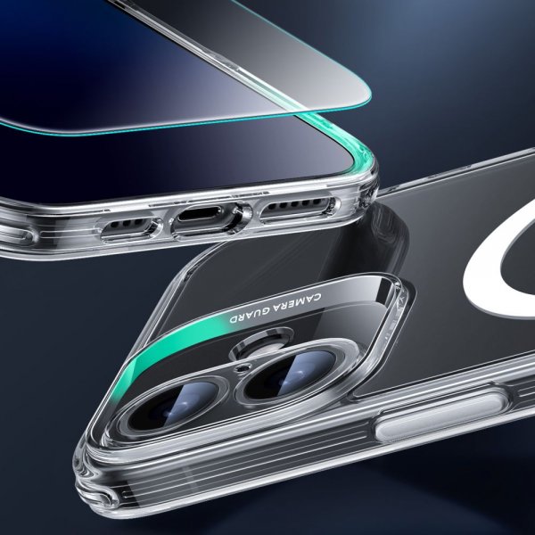 ESR iPhone 16 Cover og Skærmbeskytter Classic Pro MagSafe Sæt Transparent