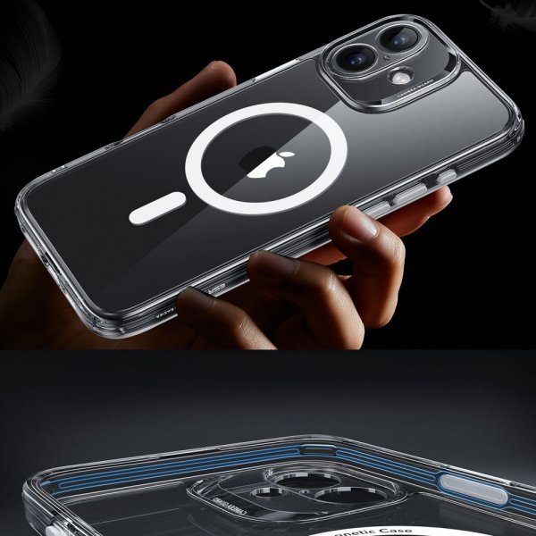 ESR iPhone 16 Cover og Skærmbeskytter Classic Pro MagSafe Sæt Transparent