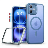 ESR iPhone 16 Cover og Skærmbeskyttelse Classic Pro MagSafe Sæt Blå