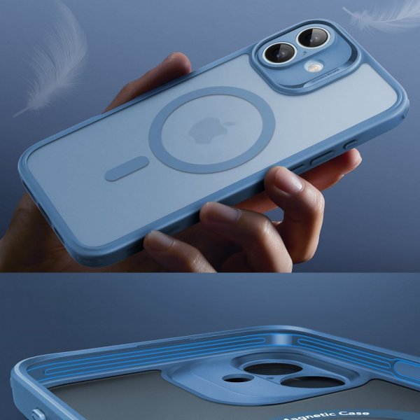 ESR iPhone 16 Cover og Skærmbeskyttelse Classic Pro MagSafe Sæt Blå