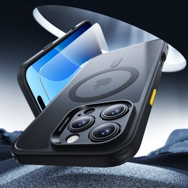 ESR iPhone 16 Pro Cover og Skærmbeskytter Classic Pro MagSafe Sæt Sort
