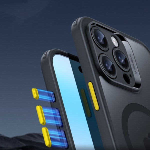ESR iPhone 16 Pro Cover og Skærmbeskytter Classic Pro MagSafe Sæt Sort