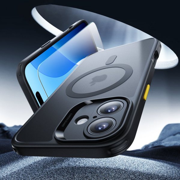 ESR iPhone 16 Cover og Skærmbeskyttelse Classic Pro MagSafe Sæt Sort