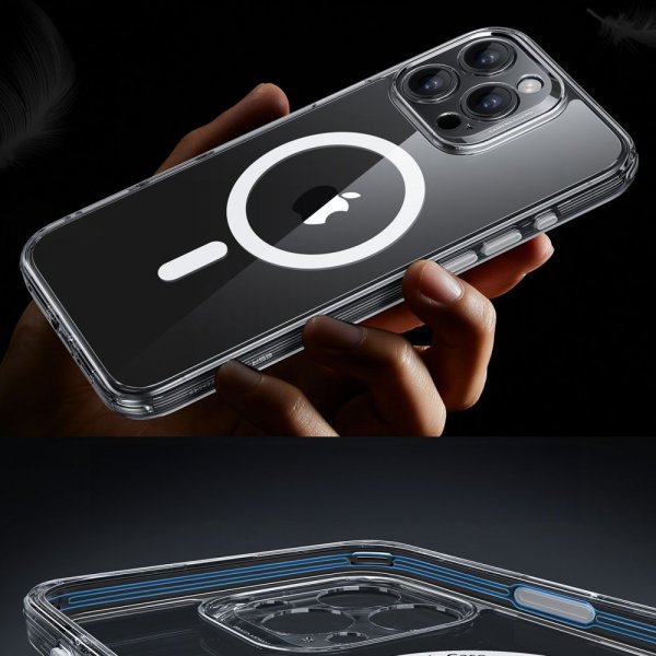 ESR iPhone 16 Pro Cover og Skærmbeskytter Classic Pro MagSafe Sæt Transparent