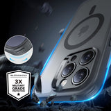 ESR iPhone 16 Pro Cover og Skærmbeskytter Classic Pro MagSafe Sæt Grå