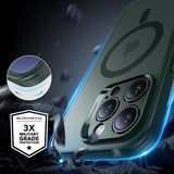 ESR iPhone 16 Pro Cover og Skærmbeskyttelse Classic Pro MagSafe Sæt Grøn