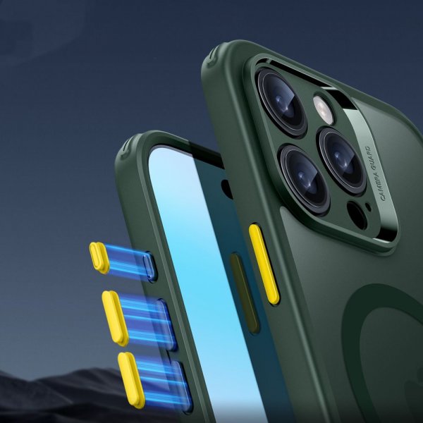ESR iPhone 16 Pro Max Cover og Skærmbeskyttelse Classic Pro MagSafe Sæt Grøn