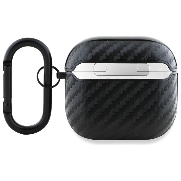 BMW AirPods 4 Cover Carbon M Sort