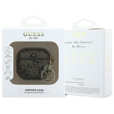Guess AirPods 4 Etui 4G Charm Brun