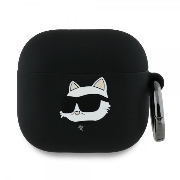 Karl Lagerfeld AirPods 4 Cover Choupette 3D Sort
