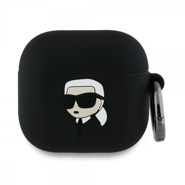 Karl Lagerfeld AirPods 4 Cover Karl 3D Sort