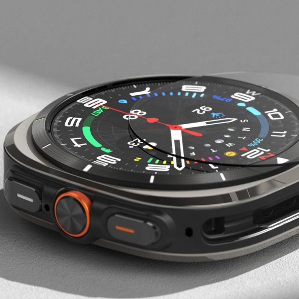 Ringke Samsung Galaxy Watch Ultra 47mm Cover og Skærmbeskyttelse Slim & Glass Sort