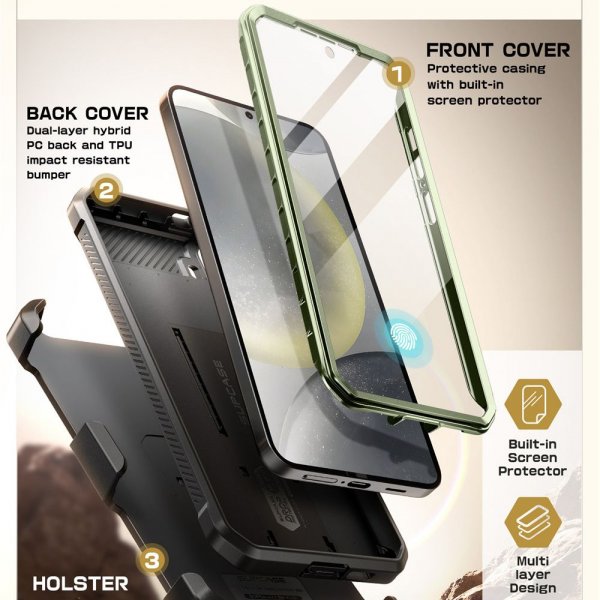 Supcase Samsung Galaxy S25 Cover UB Pro Grøn