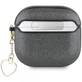 Guess AirPods 4 Cover Metallic Script Charm Sort