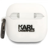 Karl Lagerfeld AirPods 4 Cover Karl 3D Hvid