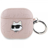 Karl Lagerfeld AirPods 4 Cover Monogram Choupette Rosa