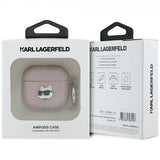 Karl Lagerfeld AirPods 4 Cover Monogram Choupette Rosa