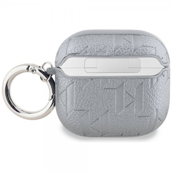 Karl Lagerfeld AirPods 4 Cover Monogram Choupette Sølv