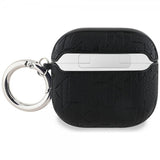 Karl Lagerfeld AirPods 4 Skal Monogram Karl & Choupette Sort
