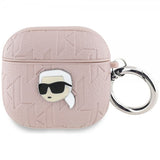 Karl Lagerfeld AirPods 4 Cover Monogram Karl Pink
