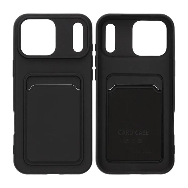 iPhone 17 Pro Max Cover Kortholder Sort