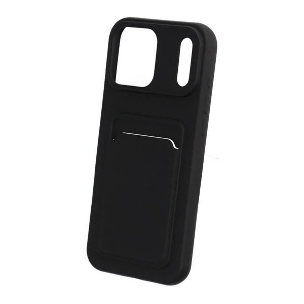iPhone 17 Pro Max Cover Kortholder Sort