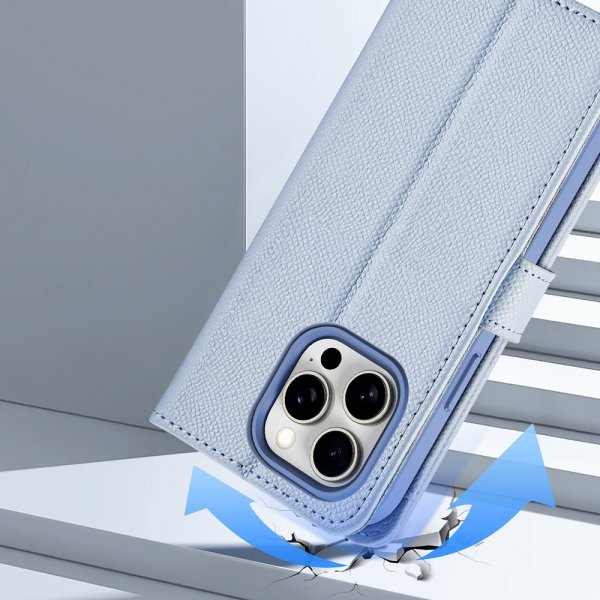 Dux Ducis iPhone 15 Cover 2-i-1 Lawa Series MagSafe Blå