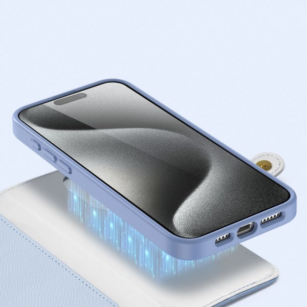 Dux Ducis iPhone 15 Cover 2-i-1 Lawa Series MagSafe Blå