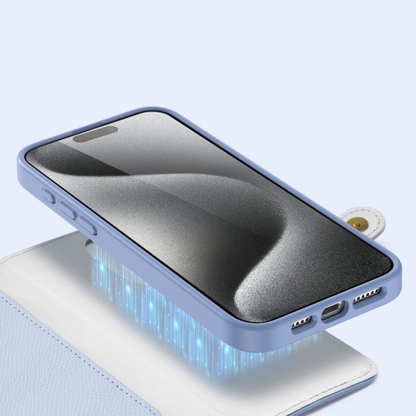 Dux Ducis iPhone 15 Pro Cover 2-i-1 Lawa Series MagSafe Blå