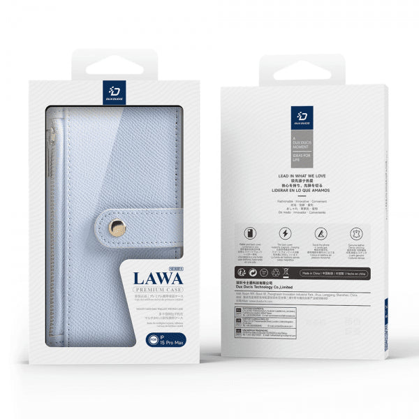 Dux Ducis iPhone 15 Pro Max Cover 2-i-1 Lawa Series MagSafe Blå