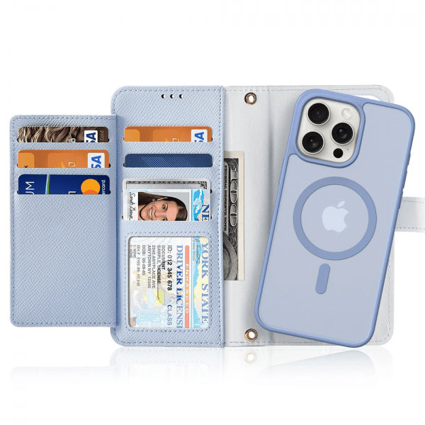 Dux Ducis iPhone 15 Pro Max Cover 2-i-1 Lawa Series MagSafe Blå