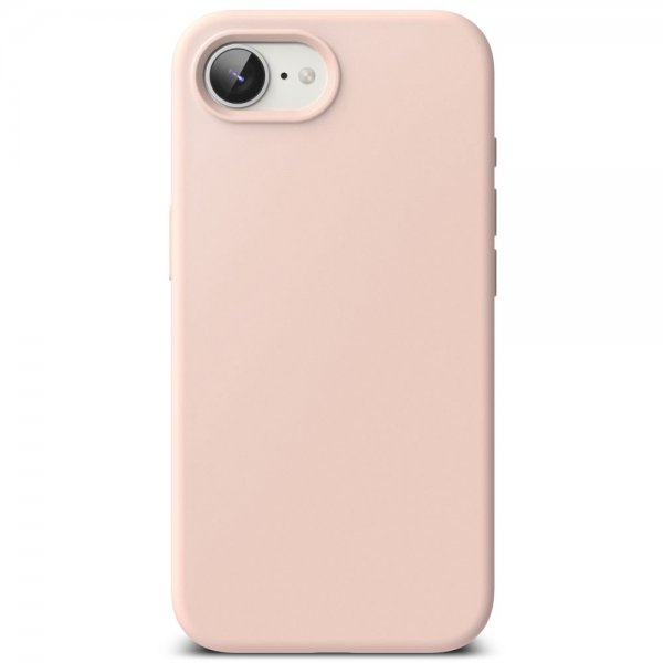 Ringke iPhone 16e/iPhone 17e Cover Silikone Magnetic Pink Sand