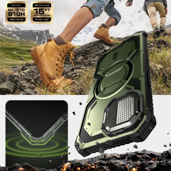 Supcase iPhone 16e/iPhone 17e Cover ArmorBox MagSafe Grøn