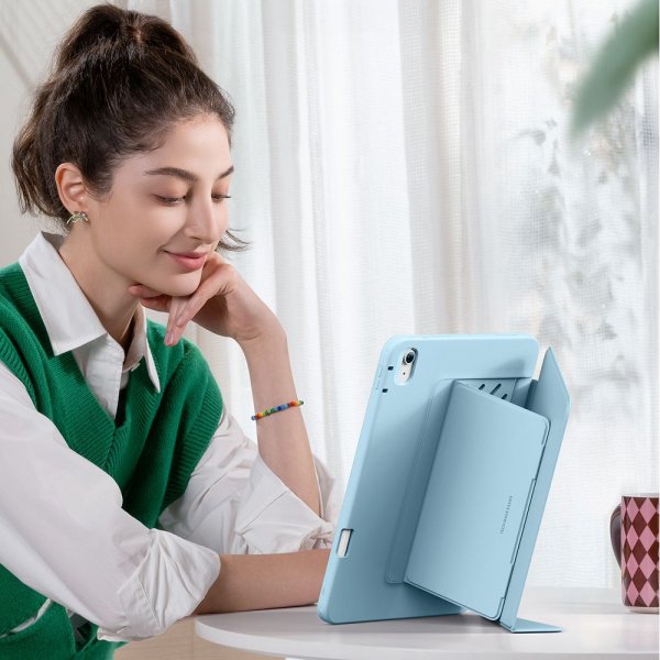 ESR iPad Air 13 (M2/M3/M4) Cover Flip Hybrid Blå