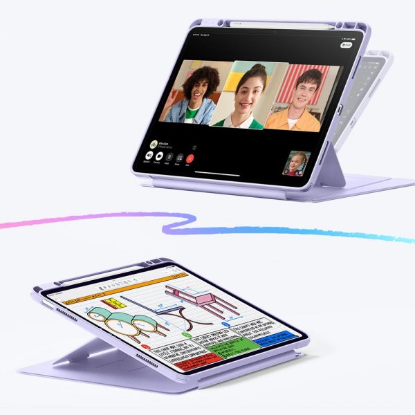 ESR iPad Air 13 (M2/M3/M4) Cover Flip Hybrid Lilla