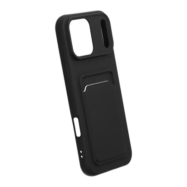 iPhone 17 Pro Max Cover Kortholder Sort