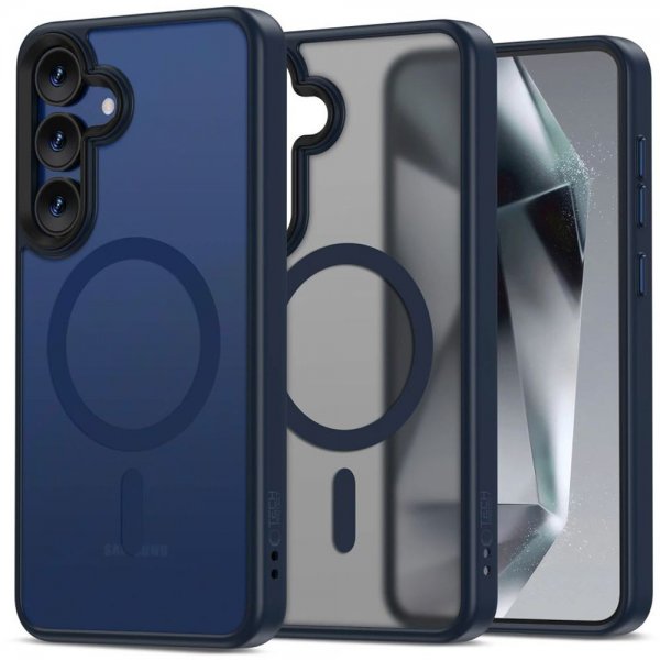 Tech-Protect Samsung Galaxy S25 Cover MagMat MagSafe Mat Navy