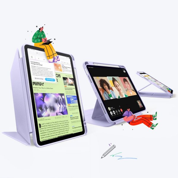 ESR iPad 10.9 (gen 10)/iPad 11 (A16) Flip Hybrid Cover Lilla