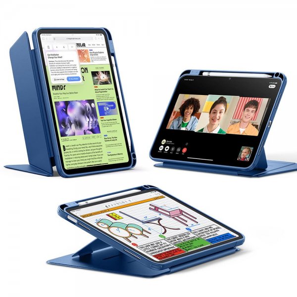 ESR iPad 10.9 (gen 10)/iPad 11 (A16) Flip Hybrid Cover Mørkeblå