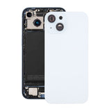 iPhone 15 Bagside Glas med Magnet og Kameralinse - Hvid