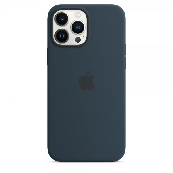 Apple Original iPhone 13 Pro Max Cover Silicone Case MagSafe Blækblå