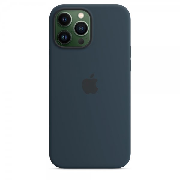 Apple Original iPhone 13 Pro Max Cover Silicone Case MagSafe Blækblå