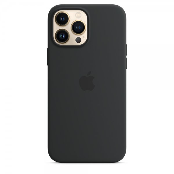 Apple Original iPhone 13 Pro Max Cover Silikonecover MagSafe Midnight