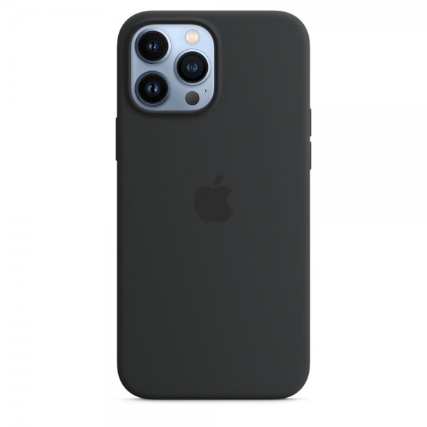 Apple Original iPhone 13 Pro Max Cover Silikonecover MagSafe Midnight