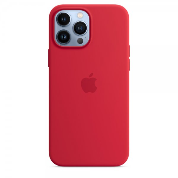 Apple Original iPhone 13 Pro Max Cover Silicone Case med MagSafe RED
