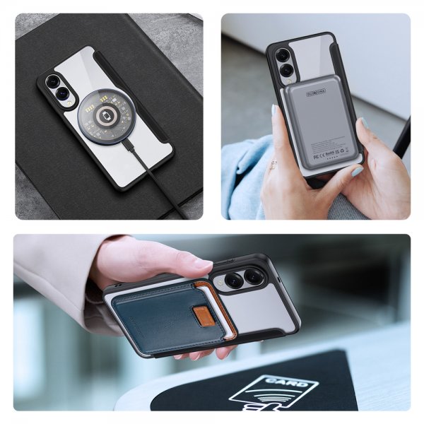Dux Ducis Samsung Galaxy S25 Edge Cover Skin X Pro-serien MagSafe Sort