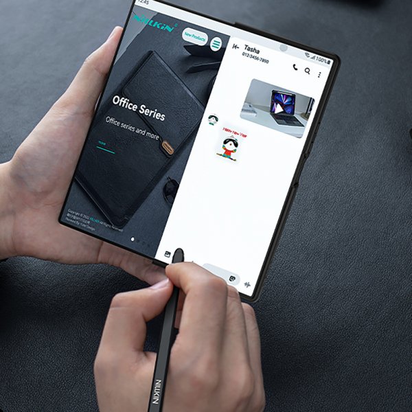 Nillkin Samsung Galaxy Z Fold 7 Cover Qin Pro Læder Sort
